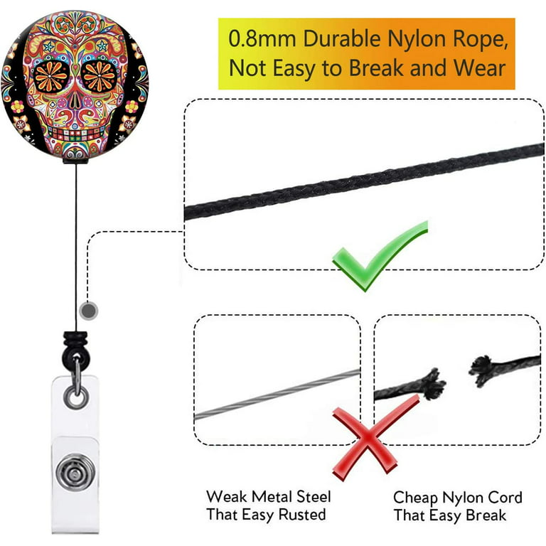  Hello I'm Trying My Best Badge Reel Acrylic, Funny Badge, Nurse  Badge, Teacher Badge, Retractable Badge Reel With Swivel Clip and  Extra-Long 34 inch cord - Badge Holder : Handmade Products