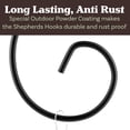 thumbnail image 5 of Pure Garden Set of 2 Shepherd Hooks for Flower Gardens and Patios (Black), 5 of 8
