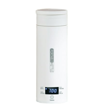 

RUNOLIG Portable Electric Kettle 9inches Personal Hot Water Boiler With LCD Display For Outdoor Travel Gift