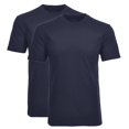 thumbnail image 1 of RAGMAN Camiseta para hombres, paquete de 2 - 1/2 manga, camiseta interior, cuello redondo Azul oscuro
 M (Medium), 1 of 4