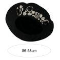 thumbnail image 6 of Skymirror Women Beret Thick Brimless Decorative Stretchy Comfortable Keep Warm Headwear Luxury Rhinestone Women Painter Hat Beanie Cap Fashion Accessories, 6 of 8