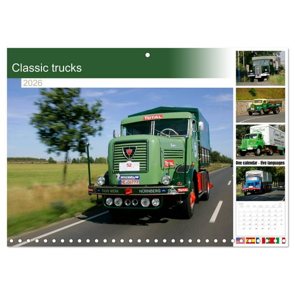 Classic trucks (Monthly Wall Calendar 2026 11.7 x 16.5 (open)), CALVENDO 14 Month Calendar