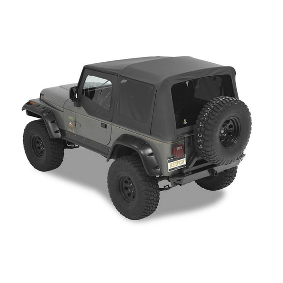 $100 Rebate Available -Bestop 54601-01 Jeep Wrangler with Tinted Windows Supertop Replacement Top, Black Fits select: 1989-1995 JEEP WRANGLER / YJ