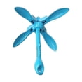 thumbnail image 2 of Accesorios de ancla de rezón plegable 3.5lb ancla pequeña de 4 para canoa Kayak barco, tamaño pequeño, ligero, plegable, , Azul Yotijar anclas de barco, 2 of 10