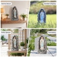 thumbnail image 6 of Erommy 17.3"Our Lady of Lourdes Statue，Virgin Mary Grotto Figurine Catholic PrayingSculpture for Garden Home Patio ReligiousDecor, 6 of 7
