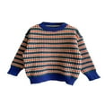thumbnail image 4 of Femmes Col Manches Longues Tricot Géométrie Automne Printemps en Vrac Tops, 4 of 6