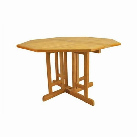 Andersonteak Butterfly 47 in. Octagonal Folding Table