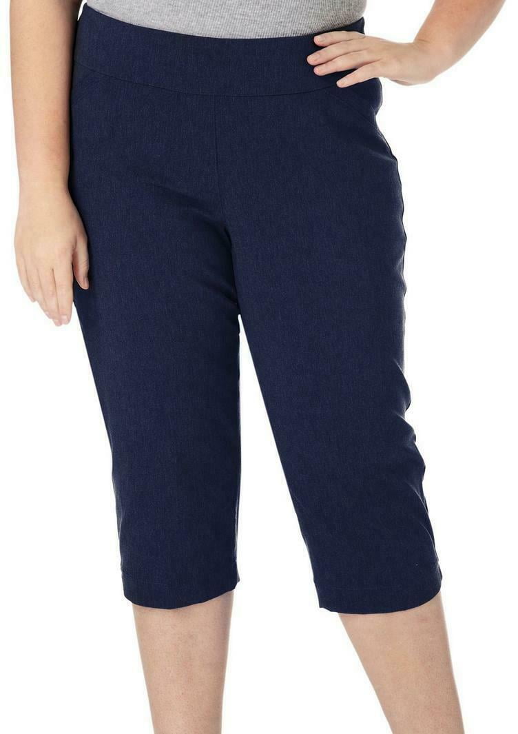 women's pull on stretch capris