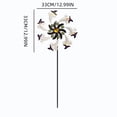 thumbnail image 3 of White Ghost Wind Spinner Metal Garden Stake Witch Hat Rotating Sculpture, 3 of 7
