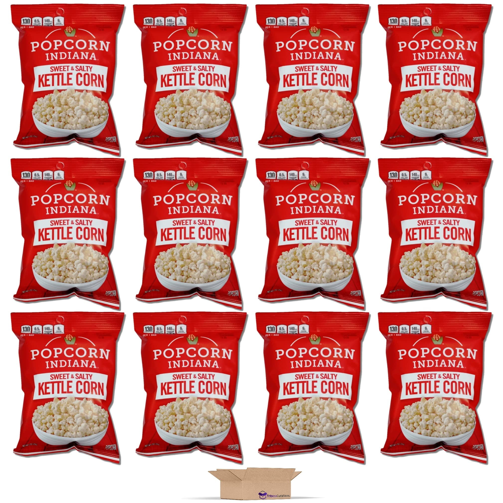 Popcorn Indiana Popcorn Indiana Gourmet Original Sweet & Salty Kettle Popcorn, 1 oz, 12 Bags