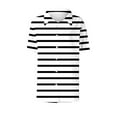 thumbnail image 3 of Hvyesh Women's Plus Size Shirts 2025 Cute Striped Shirt Oversized Button Down Tshirt Stretchy Short Sleeve Blouses Tops, 3 of 4