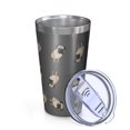thumbnail image 2 of 16oz Tumblers Cute Pug Puppies Stainless Steel Vacuum Insulated Double Wall Travel Tumbler Cups Mug with Lid and Straw,Cleaning Brush for Coffee,Tea, 2 of 4
