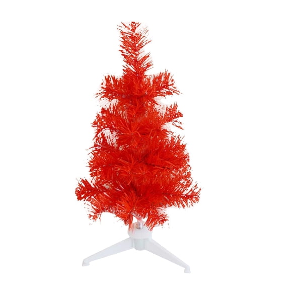 YAWUBT Christmas Trees, Artificial Xmas Pine Tree with Plastic Leg Stand Base Home Office Holiday Decoration, Mini Christmas Tree Decoration Tabletop Window Display Christmas Decoration Supplies
