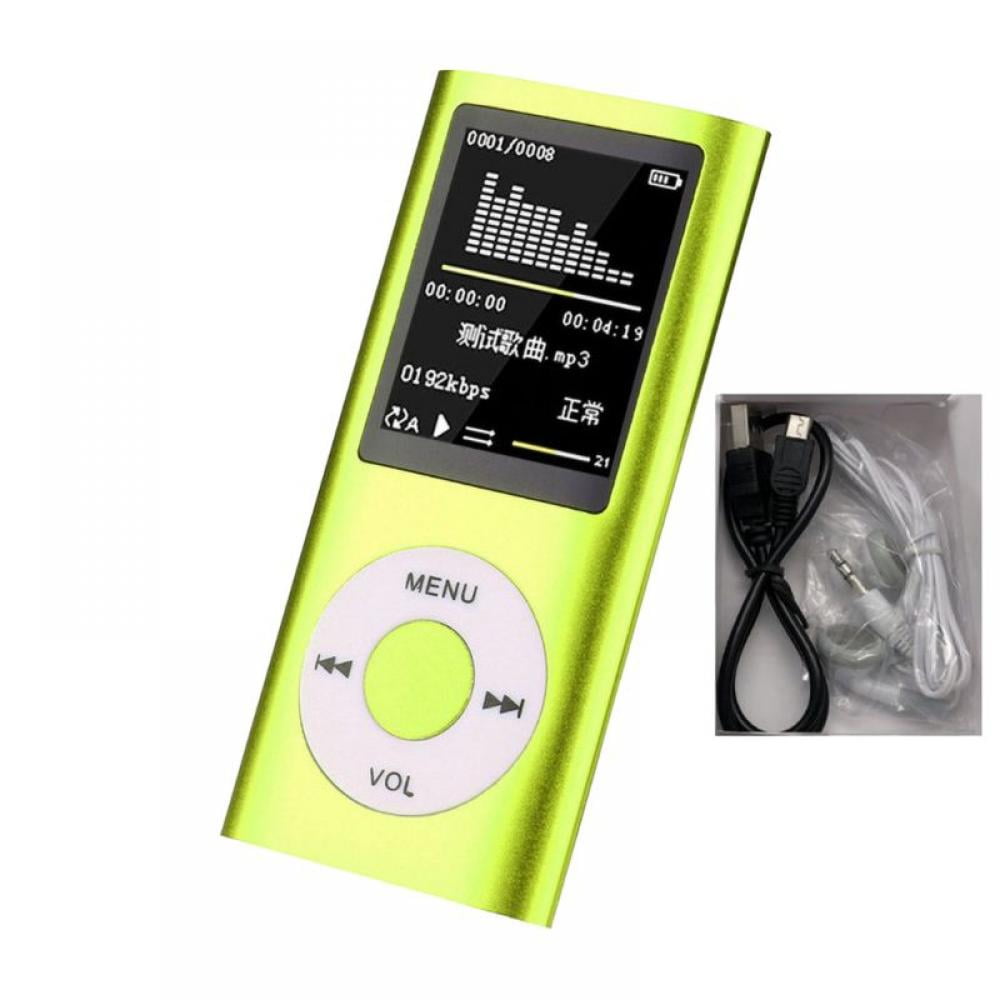 MP4 Player Hotechs MP3 Music Player with 32GB Memory SD Card Slim Classic Digital LCD 1.82 Screen Mini USB Port with FM Radio Voice Record MP3 Player 