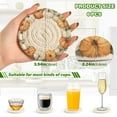 thumbnail image 7 of 6 Pcs Drink Coasters with Holder 3.94in Woven Coasters for Drinks Pumpkin Wreath Pattern Coaster Set for Protection Table, 7 of 7