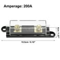 thumbnail image 3 of Unique Bargains 1 Pcs Black 200A Fuse with In-Line Holder Electrical Protection Fusible for Car Audio Video Stereo, 3 of 6