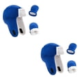 thumbnail image 3 of Sonducket Sombrero para niños pequeños No se ensucia fácilmente Mitones de doble capa forrados con forro polar Guantes de invierno a prueba de viento de Azul zafiro 2piezas Sonducket CBP231277, 3 of 5