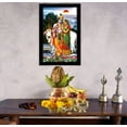 thumbnail image 3 of IBA Indianbeautifulart Radha Krishna Picture Frame Religious Poster Black Wall Frame Deity Photo Frame Wall Decor&nbsp;For Home/ Office/ Temple-6 x 8 Inches, 3 of 7