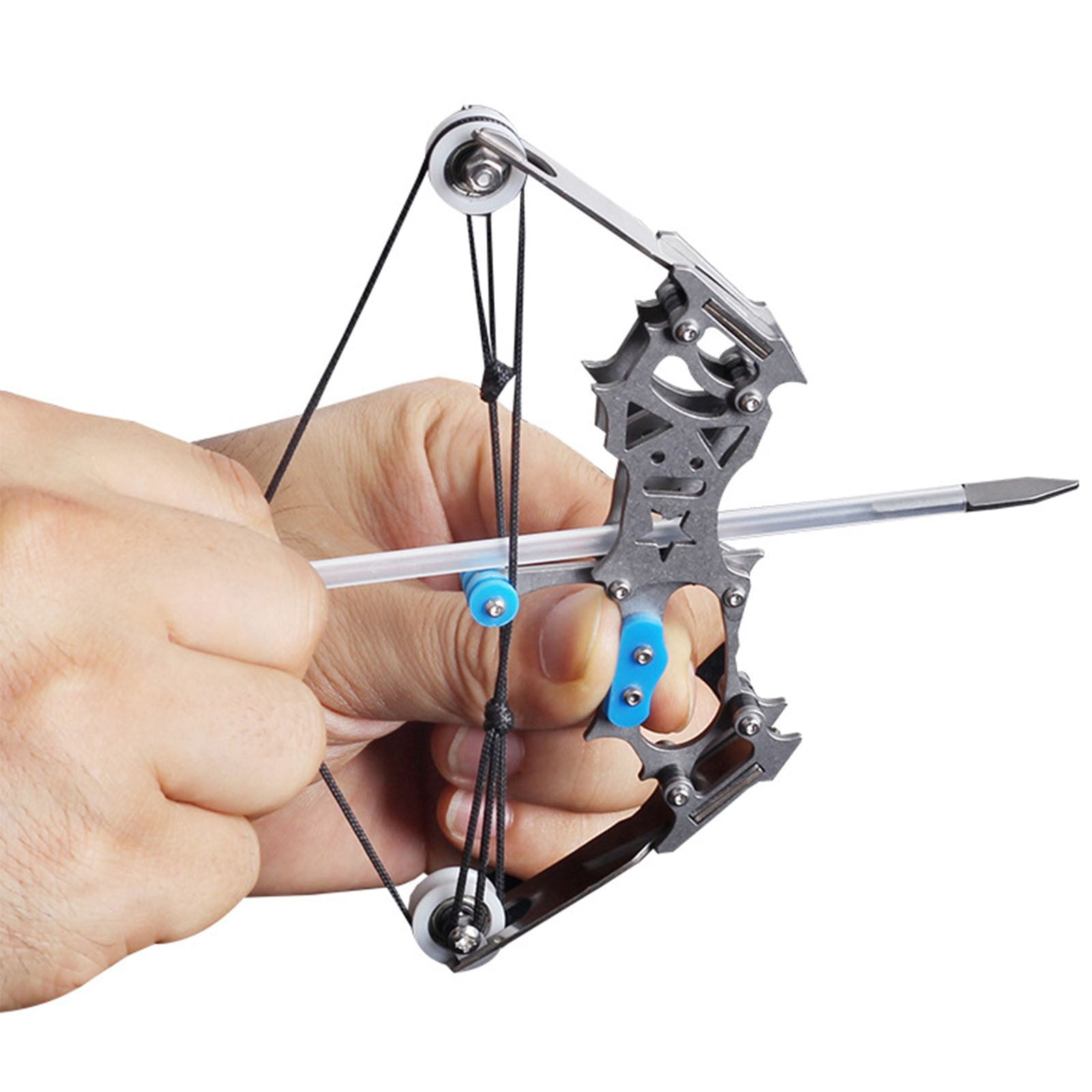 7.5" Compound Bow and Arrow Set, Archery Bow Set Left and Right Hand, Cool Gadget, RH/LH, for Target Shooting Outdoor Sports Fun Games