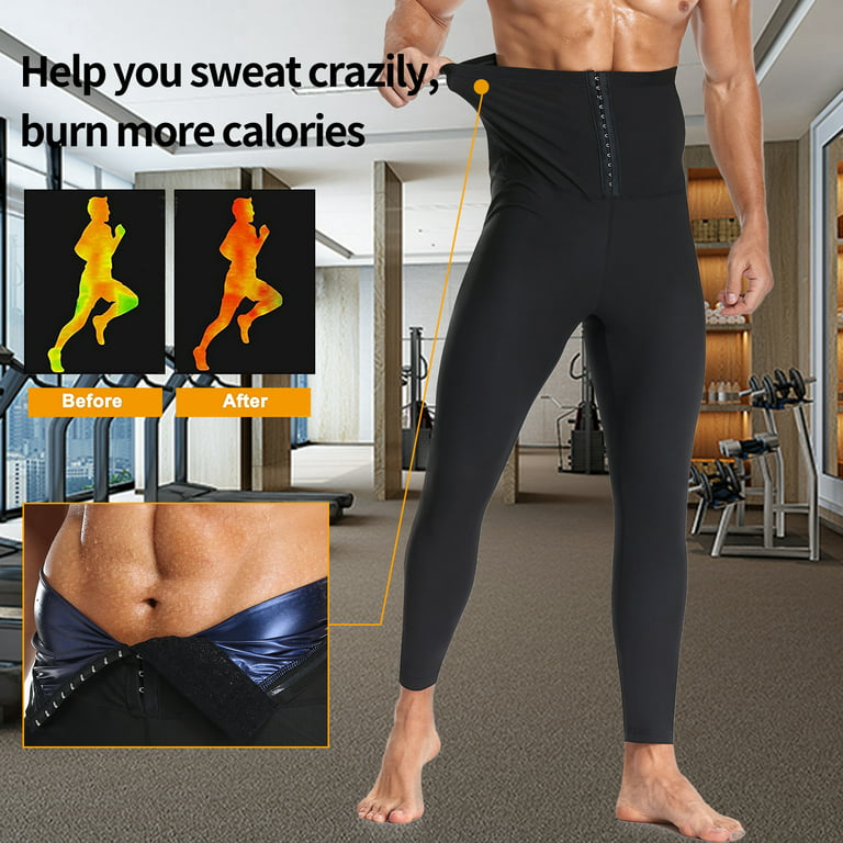 Sauna Sweat Pants for Women Sauna Leggings High Waist Sauna Shorts Hot  Thermo Running Workout Body Shaper Sauna Suit