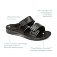 thumbnail image 6 of Aetrex Men's Milos Adjustable Orthotic Slides for Men Slip On Slide Sandals, 6 of 6