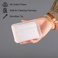 thumbnail image 5 of QARUN Piercing Aftercare Swabs-50 Count Lint-Free Microfiber Sponge Tips to Clean&Reduce Bumps for Ear,Nose,Belly Button Piercings,Faster Recovery, 5 of 7