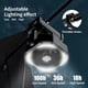 thumbnail image 3 of Socool Ventilador de camping con luz – Ventilador de batería recargable de 20000 mAh, tiempo de funcionamiento máximo de 112 horas, 9 velocidades, pantalla digital, temporizador, oscilación automática, 3 of 5