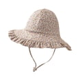 thumbnail image 3 of Kids UPF50+ Sun Hat With Neck Flap Adjustable Chin Strap Fisherman Cap for 1-4 Years Toddler Beach Outdoor, 3 of 4