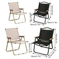 thumbnail image 2 of ziyahi Sturdy Foldable Chair For Camping Built To Withstand Rough Terrain Foldable And Easy To Store cream-coloured Large size, 2 of 6