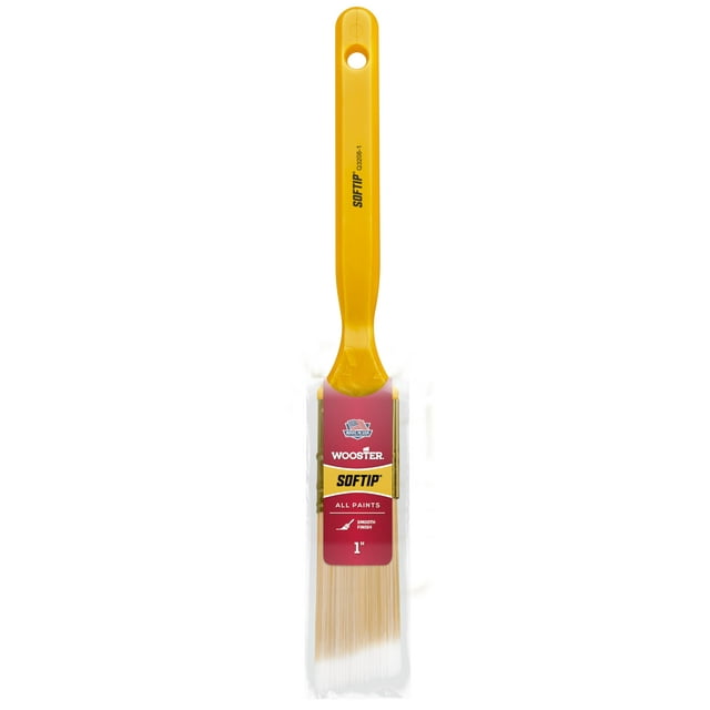 Pincel Wooster Q3208-1 Softip Angle de 1 pulgada, blanco