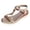 Khaki, variant on Bohemian Platform Wedge Dressy Sandals for Women Bride Wedding 2026 Boho Beach Braided Open Toe Ankle Strap Espadrilles High Heels Slingback Summer Shoes Beige Size 7