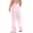 thumbnail image 6 of Cotton Mens PJ Pajama Pants Bottoms Waistband Sleepwear with Pockets Dreamy Pastel Pink, 6 of 7