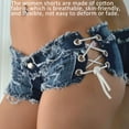 thumbnail image 4 of Minnieouse Sexy Denim Shorts Low Waist Club Clothing Women Female Vacation Girls Hot Party Beach Pants Workout Cotton Jeans Type2, 4 of 6