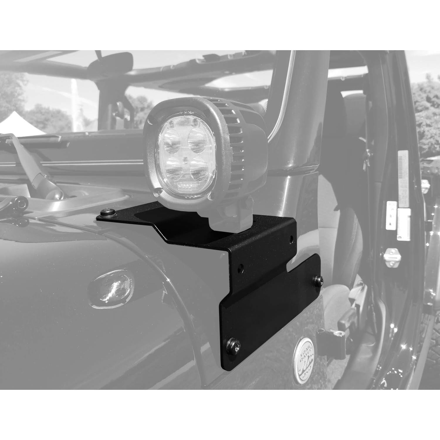 Set of Full Metal A-Pillar Mounting Brackets For Off-Road LED Pod Lights, Auxiliary Driving/Running Lamps For Jeep 2018-up Wrangler JL