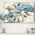 thumbnail image 2 of DesignArt Horloge Murale Grande Jardin Bleu Papillon II, 2 of 2