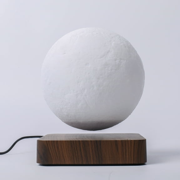 Levitating Moon Lamp with Magnetic Floating Rotation, Large 3D Lunar Night Light with LED Ambient Lighting for Home Decor & Gifts