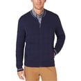 thumbnail image 1 of Club Room Mens Zip-Front Cardigan Sweater, Blue, Small, 1 of 1
