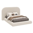 thumbnail image 6 of Uforic Queen Size Velvet Upholstered Cloud Bed Frame with Headboard/Footboard, 10-Second Easy Assembly, White, 6 of 9