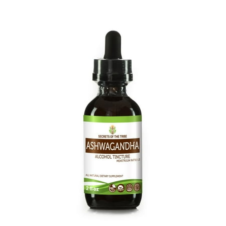 - Ashwagandha Tincture Alcohol Extract, Organic Ashwagandha (Withania Somnifera) Dried Root 2 oz