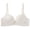 White, variant on Womens Lace V Neck Bra Without Steelring Push Up Fine Shoulder Strap Everyday Bras Black 70