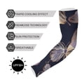 thumbnail image 5 of ALAZA Butterflies Flying UV Sun Protection Arm Sleeves UPF 50+ Compression Cooling Sleeve 1 Pair, 5 of 7
