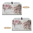 thumbnail image 5 of Whosucclay Cherry Blossom Wood Print Microwave Oven Cover Dust Oil Proof Machine Protector Waterproof Decorative Kitchen Appliance Cover 18.25" x 14.5" x 11"inches-S, 5 of 7