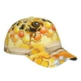 thumbnail image 2 of Goofa Honey Bee Printed Baseball Cap for Men and Women - Adjustable Unisex Hat for Sports and Casual Wear,Sun protection Casual Outdoor Everyday Fashion Cap, 2 of 9