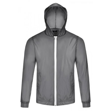 Orange Travel Jacket - Men Autumn Breathable Windbreaker Man Hoodies Coat