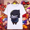 thumbnail image 3 of Camiseta con estampado de Brawl para niños, disfraz de Cosplay de estrellas de Anime, disfraz de Leon Spike, regalos de algodón para niños, camisetas casuales divertidas de verano para niños, 3 of 5