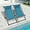 2 Pcs-blue, variant on ZOPan Set of 2 Outdoor Patio Sling Chairs, UV Waterproof Fabric, Lightweight Foldable Aluminum Frame, Ideal for Deck, Pool, or Beach, Blue