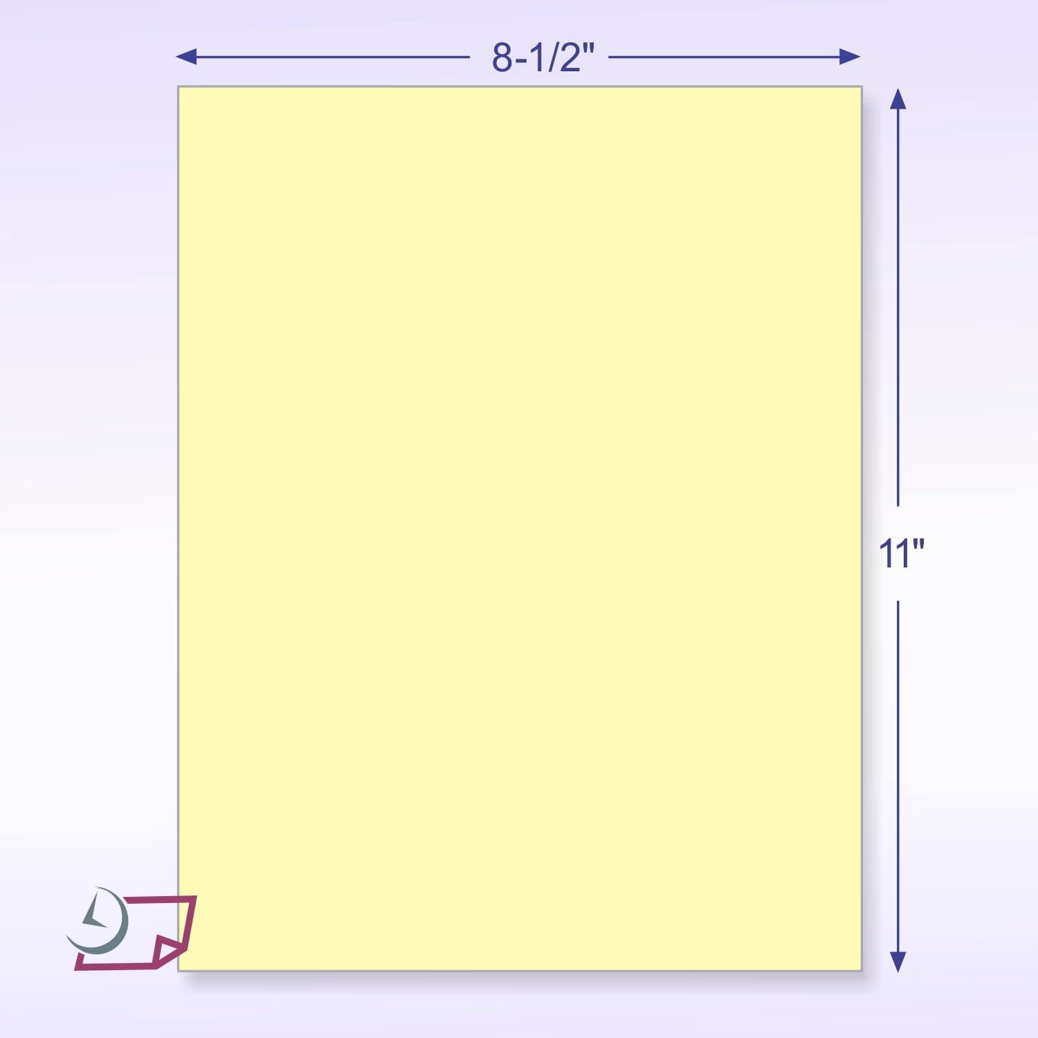 8-1/2" x 11" NCR Carbon-Less Paper CFB Yellow