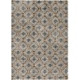 thumbnail image 5 of Well Woven Rohen Grey Golden Rust Moroccan Trellis Modern Area Rug 8x10 (7'10" x 9'10"), 5 of 7