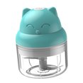 thumbnail image 3 of Picadora de ajo eléctrica inalámbrica USB Garlic Chopper Picadora de jengibre recargable portátil, 100ML, Azul Scienceny HA003928-02B, 3 of 7
