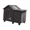thumbnail image 3 of Casa para gatos, refugio para gatos para el invierno, exterior, color negro, cálida, protección, porche, tela Oxford, multifuncional, suministros, 3 of 8